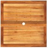 Sodo stalas, juodas, 80x80x75cm, poliratanas/akacijos mediena