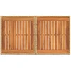Sodo stalas Natūrali 100 x 55 x 37 cm PE Rattan ir Stiklas