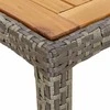 Sodo stalas Pilka 90 x 90 x 75 cm poliratanas