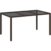 Sodo stalas Ruda 150 x 90 x 75 cm poliratanas