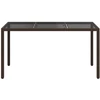 Sodo stalas Ruda 150 x 90 x 75 cm poliratanas