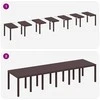 Sodo stalas Ruda 350 x 100 x 74 cm poliratanas