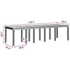 Sodo stalas Ruda 300 x 100 x 73 cm poliratanas