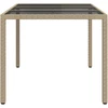 Sodo stalas Smėlio 150 x 90 x 75 cm poliratanas