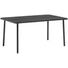 Sodo stalas, tamsiai pilkas, 150x90x72cm, plienas