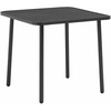 Sodo stalas, tamsiai pilkas, 80x80x72cm, plienas