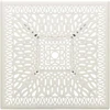 Sodo staliukas, baltos spalvos, 90x90x73cm, lietas aliuminis