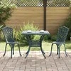 Sodo stalo komplektas 3 pcs Žalia Liejamasis aliuminis
