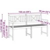 Lauko suolas Natūrali 150 x 56 x 90 cm Kietos akacijos mediena