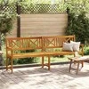 Lauko suolas Natūrali 220 x 56 x 90 cm Kietos akacijos mediena