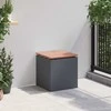 Sodo suolas Antracitas 40 x 40 x 43 cm Plienas