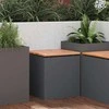 Sodo suolas Antracitas 40 x 40 x 43 cm Plienas