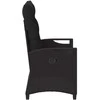 Sodo suolas Juoda 105 x 60 x 112 cm Plienas ir poliesteris
