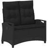 Sodo suolas Juoda 105 x 60 x 112 cm Plienas ir poliesteris