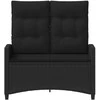 Sodo suolas Juoda 105 x 60 x 112 cm Plienas ir poliesteris