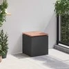 Sodo suolas Juoda 40 x 40 x 43 cm Plienas
