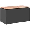 Sodo suolas Juoda 80 x 40 x 43 cm Plienas