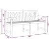 Sodo suolas 150 x 60 x 90 cm Kieto teka medžio