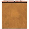 Sodo suolas 1 -Seater 40 x 40 x 43 cm Rūdijanti Kvadrato