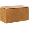 Sodo suolas 2 -Seater 80 x 40 x 43 cm Rūdijanti Stačiakampio
