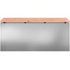 Sodo suolas Sidabro 100 x 40 x 43 cm Galvanizuotas plienas