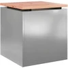 Sodo suolas Sidabro 40 x 40 x 43 cm Galvanizuotas plienas