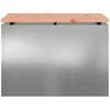 Sodo suolas Sidabro 60 x 40 x 43 cm Galvanizuotas plienas