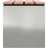 Sodo suolas Sidabro 80 x 40 x 43 cm Galvanizuotas plienas