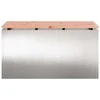 Sodo suolas Sidabro 80 x 40 x 43 cm Nerūdijantis plienas
