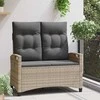 Sodo suolas su pagalve 105 x 60 x 112 cm plienas