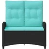 Sodo suolas su pagalve 105 x 60 x 112 cm plienas