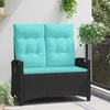 Sodo suolas su pagalve 105 x 60 x 112 cm plienas
