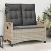Sodo suolas su pagalve 105 x 60 x 112 cm plienas