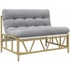 Lauko sėdimos vietos Šviesiai pilka 110 x 74,5 x 71 cm Plienas