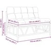 Lauko sėdimos vietos Šviesiai pilka 110 x 74,5 x 71 cm Plienas