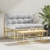 Lauko sėdimos vietos Šviesiai pilka 110 x 74,5 x 71 cm Plienas