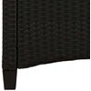 Sodo suolas su pagalve Juoda ir kreminė 105 x 60 x 112 cm