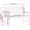 Sodo suolas Šviesiai pilka 120 x 59 x 88 cm HDPE
