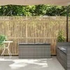 sodo suolas su pagalvėlė pilka 110x40x44 cm polietileno rotango