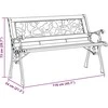 Sodo suolas su pagalve Ruda 116 x 54 x 73 cm Medis