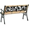 Sodo suolas su pagalve Ruda 116 x 54 x 73 cm Medis