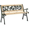 Sodo suolas su pagalve Ruda 116 x 54 x 73 cm Medis