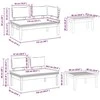 Lauko baldų komplektas Sodo Sofų Rinkinys 5 pcs Ruda ir pilka
