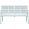 Sodo suoliukas, baltos spalvos, 120cm, HDPE, medienos imitacija