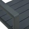 Sodo suoliukas, pilkos spalvos, 120cm, HDPE, medienos imitacija