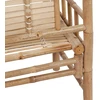 Sodo suoliukas su pagalvėle, 120cm, bambukas (41504+314948)