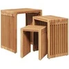 Sodo šoninis stalas 3 pcs Ruda 33 x 44,5 x 51 cm