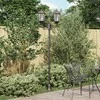 Sodo šviesa Bronzinė 68 x 20 x 235 cm Aliuminis ir stiklas