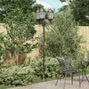Sodo šviesa Bronzinė 57 x 49 x 241 cm Aliuminis ir stiklas