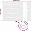 Hexagonal Fence with Post 25 x 1,5 m PVC dengtas plienas Žalia